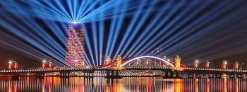 广东聚源建设有限公司特约合作举办开平市2019年春节潭江璀璨夜灯光秀