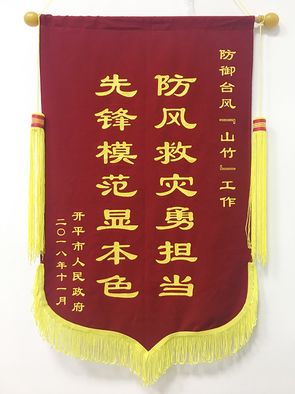 2018年11月开平市人民政府颁发：防御台风（山竹）工作-防风救灾勇担当 先锋模范显本色.jpg